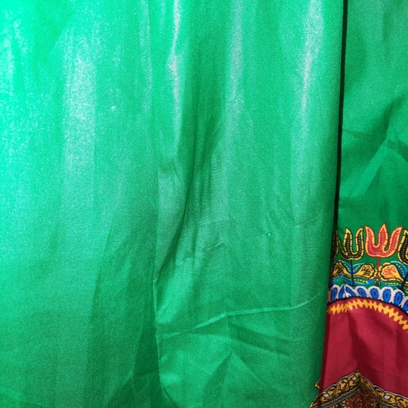 Multicolored Full A-line Long Maxi Skirt - Picture 5 of 12